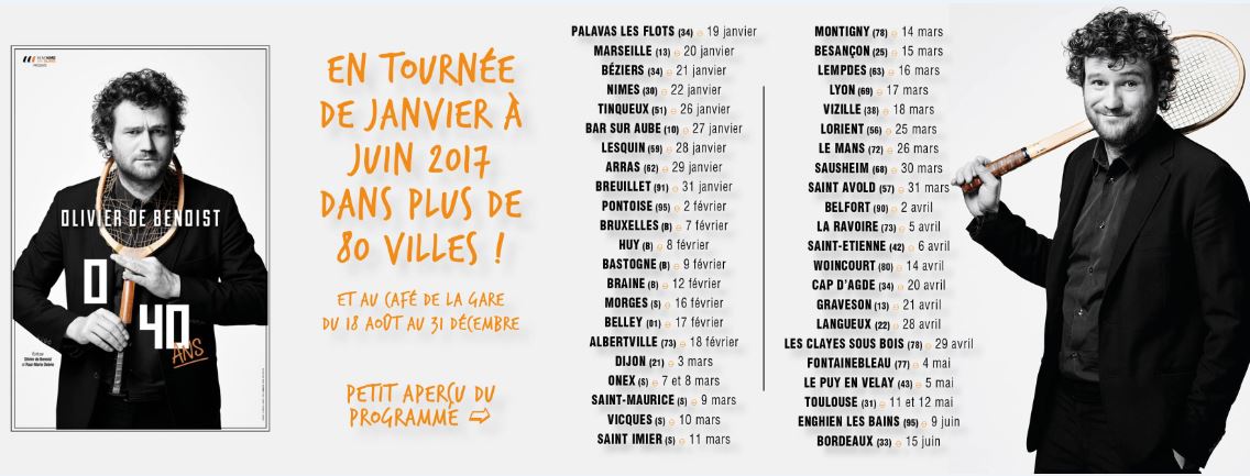 Dates de la tournée